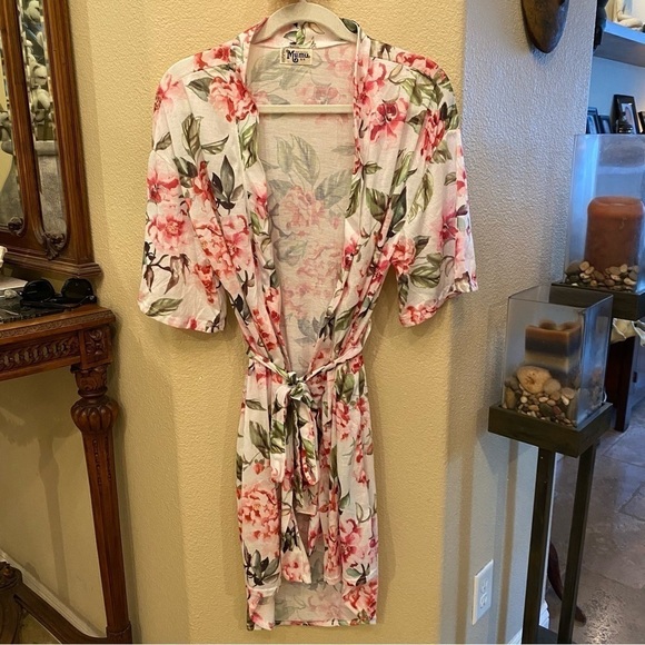 SHOW ME YOUR MUMU Women Floral Kimono Robe One Size - Picture 1 of 8